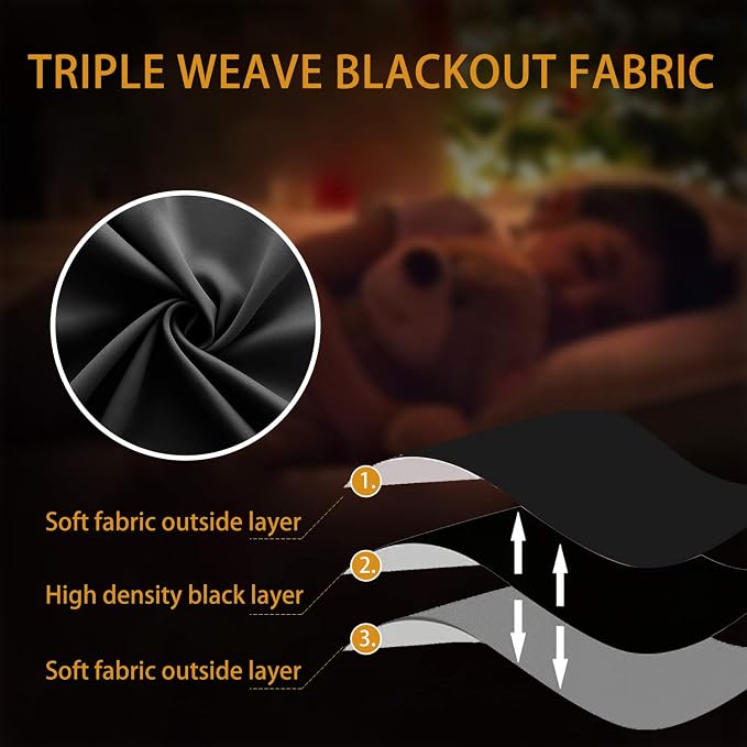 Black Out Curtains 45 Inch Long 2 Panels Burg for Bedroom Windows,Grommet Heat Blocking Room Darkening Insulated Kitchen 40 Soundproof Half Block Dark Short Curtain for Bathroom,Van Garage,45L Length
