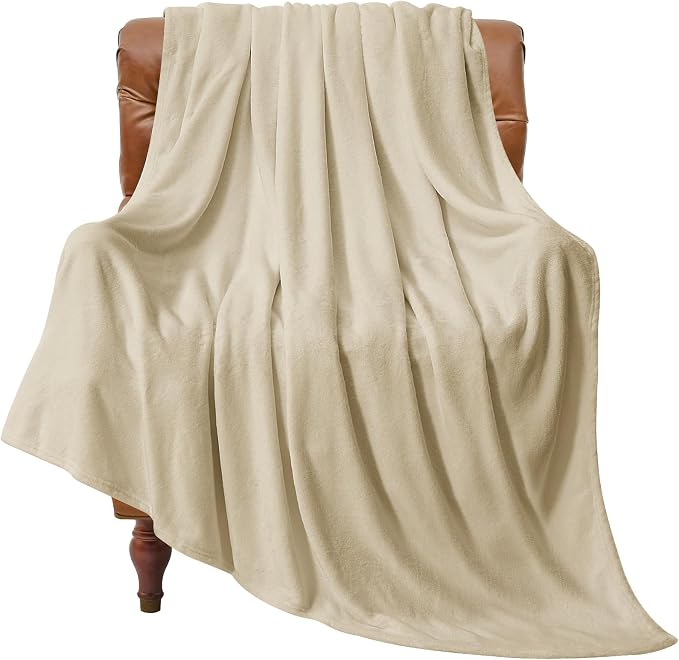 BEDELITE Fleece Blanket Soft Plush Throw for Couch Linen 50"x70" | Ultra Soft Fleece, Plush Microfiber, Lightweight Warmth, All Season Comfort, Fade Resistant, Machine Washable, Couch Sofa Bed