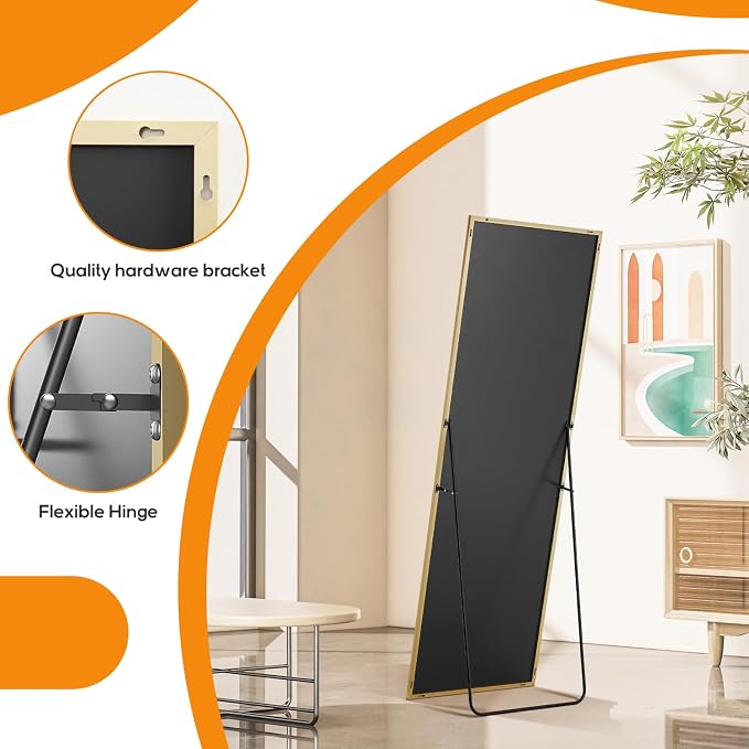 16"x59" Mirror Full Length, Upgraded Body Wall Mirrors