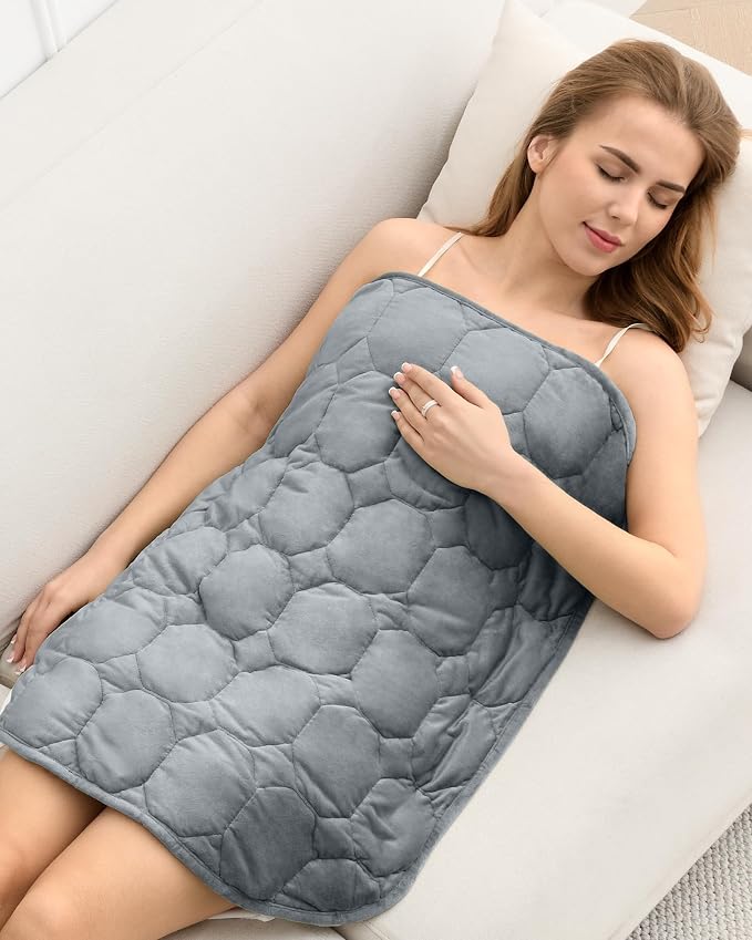 Cottonblue Weighted Lap Blanket Pad 10 lbs 50"x60" for Adults Teens, Cozy | Luxury Crystal Velvet Weighted Blanket Pad, Washable Portable Travel Blankets for Relaxation Sleeping All Season, Washable