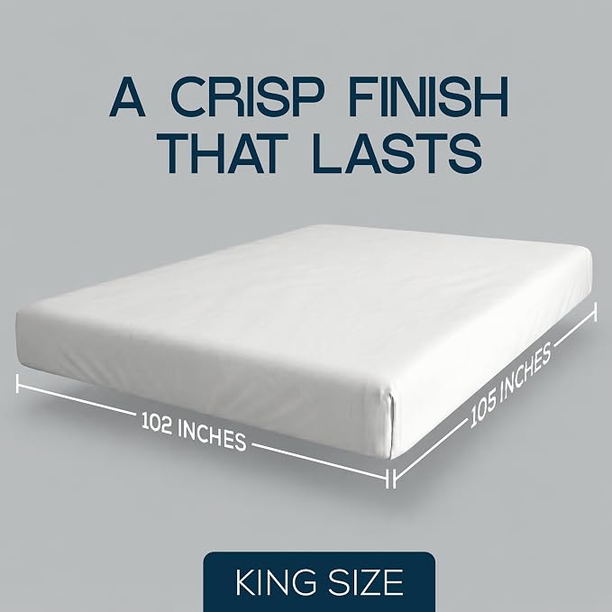 Bulk 16-Pack King Flat Sheet Only, Hotel Top Sheet for Resort, White | Commercial Grade Sheet, Ultra Soft Microfiber, Breathable Fabric, Wrinkle And Fade Resistant, Easy Care