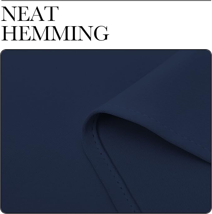 NICETOWN Blackout Curtains for Living Room, Set of 2, 55 x 108-inch, Navy | Thermal Insulated Window Treatment Light Reducing Room Darkening Drapes 108" Long for Boys Kids Bedroom, Classroom, Apartment