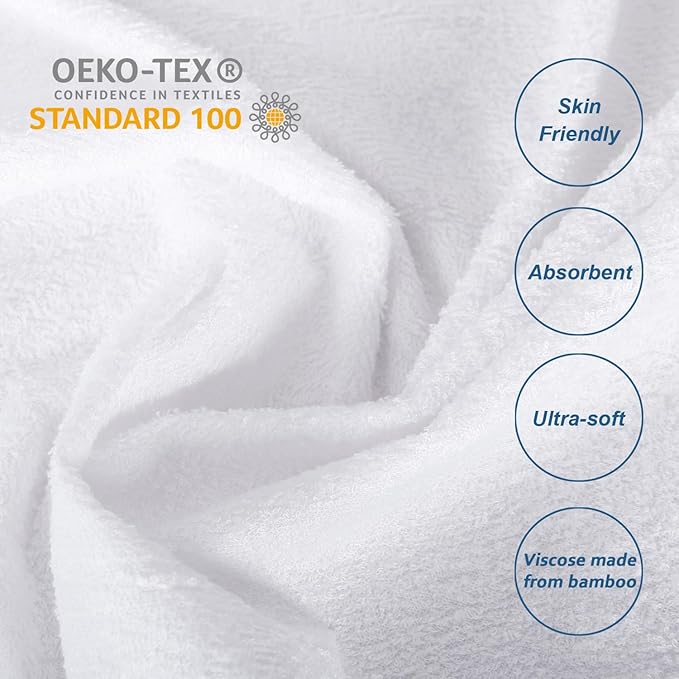 RV Short King Size Mattress Protector Waterproof,Mattress Cover for Kids | Smooth Top,Breathable Skin Friendly and Noiseless Fitted Sheet,Viscose Terry Mattress Protector