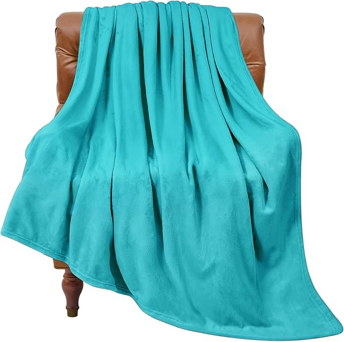 BEDELITE Fleece Blankets Twin Size Teal Throw Blankets for Couch & Bed, Plush Cozy Fuzzy Blanket, Super Soft & Warm Blankets for Spring and Summer | Ultra Soft Fleece, Plush Microfiber, Lightweight Warmth, All Season Comfort, Fade Resistant, Machine Wa...