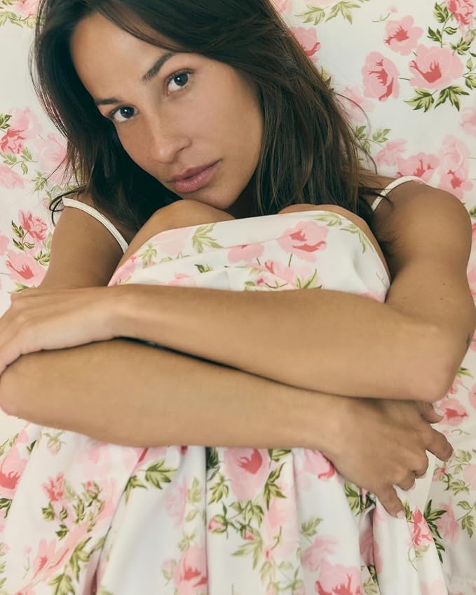 Twin XL 3 Piece Boho Botanical Floral Sheet Set - Soft & Cooling - Bloom | 1 Flat, 1 Fitted & 1 Pillowcase w/ Deep Pockets, Boho Botanical Floral Bedding, Breathable & Cooling, Wrinkle & Fade Free