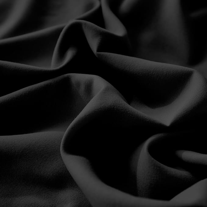 Black Pillow Shams Black Ruffle Queen Pillowcases Cute Pillow Cover Set of 2 Shabby Chic Soft Microfiber Pillowcases 2 Pack (Queen (20''x30'')