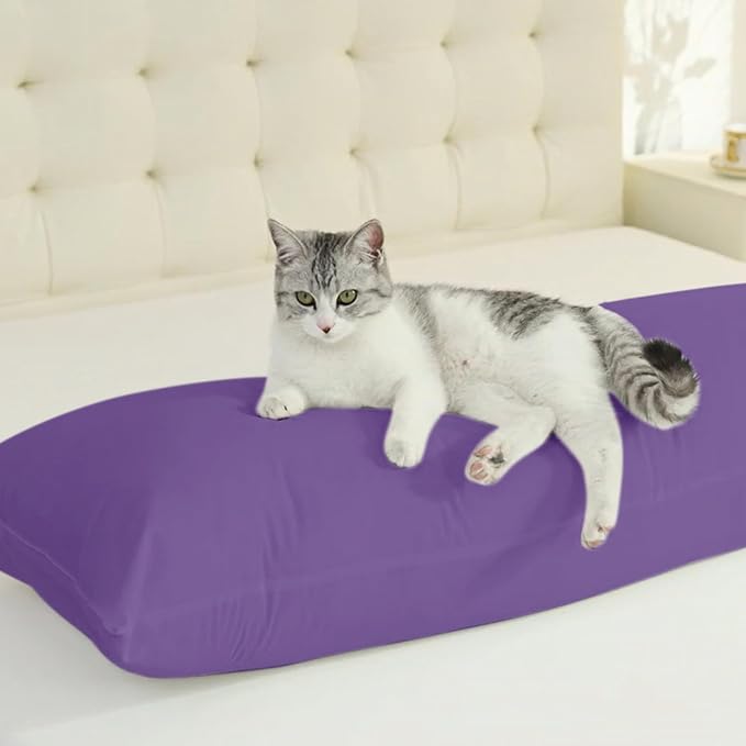 SHOUREN Large Body Pillow,Long Bed Pillow for Adults,20x54in | Breathable,sweat-absorbing,skin-friendly,medium firmness for side sleepers,multiple application