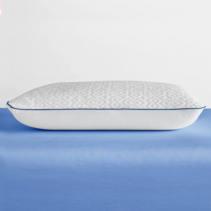 Sleep Innovations Forever Cool Gel Memory Foam Pillow, Standard (Pack of 2), White 2 Count