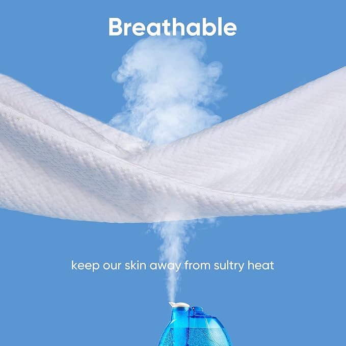 Hanherry 100% Waterproof Mattress Protector Twin XL Size, Mattress Cover 3D Air Fabric Cooling Mattress Pad Cover Smooth Soft Breathable Noiseless, 8''-21'' Deep Pocket