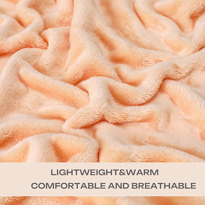 Pink Fleece Plush Throw Blanket 50"x60"for Couch Sofa Fuzzy Cozy Flannel | Super Soft Lightweight Microfiber Blanket for Bed Chair bedroom Home Decor All Season,Birthday Gifts for Women Mom Adult