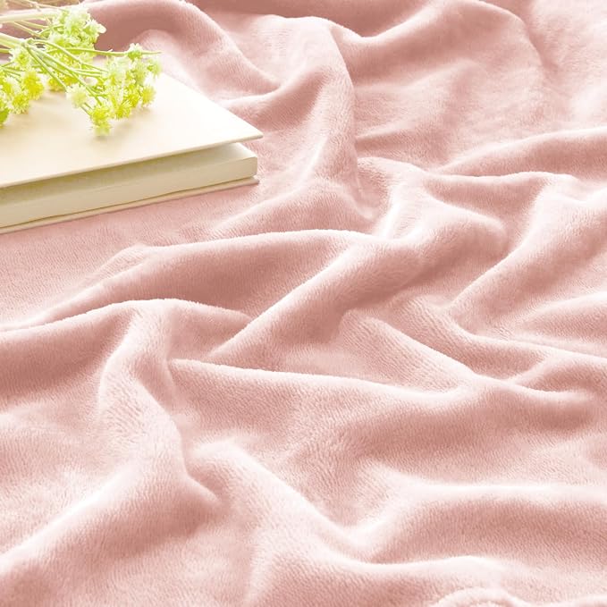 BEDELITE Fleece Blanket Soft Plush Throw for Couch Pink Morn 50"x60" | Ultra Soft Fleece, Plush Microfiber, Lightweight Warmth, All Season Comfort, Fade Resistant, Machine Washable, Couch Sofa Bed
