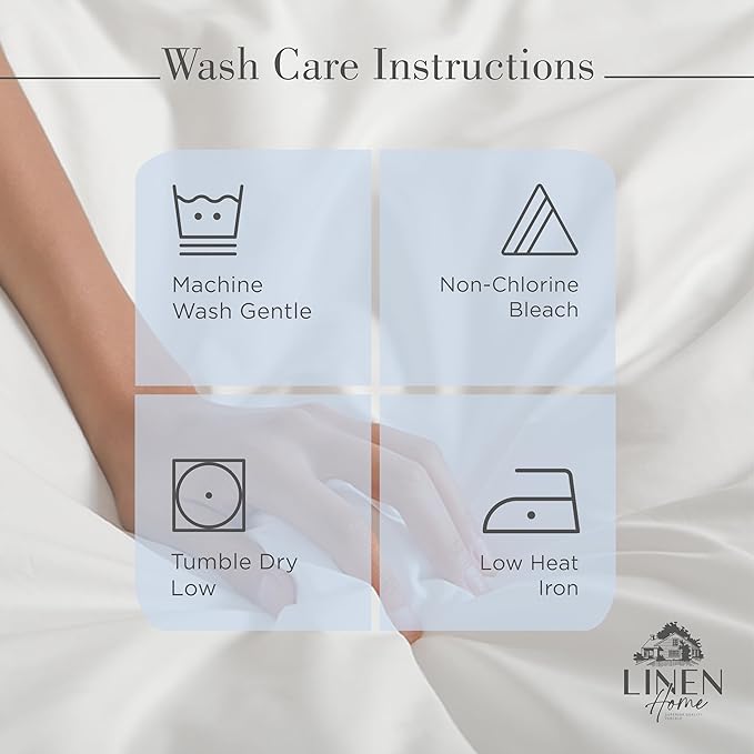 Linen Home 100% Cotton Percale Sheets California King Size, Oil Green, Deep Pocket, 6 Pieces Set- 1 Flat, 1 Fitted and 4 Pillowcases, Crisp Cool and Long Staple Strong Bed Linen