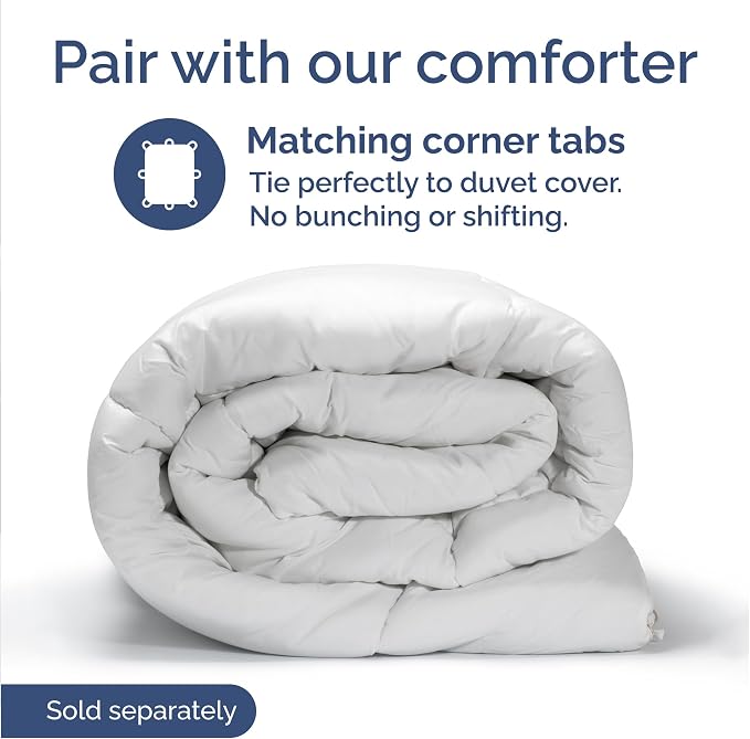 Duvet Cover Cal King - 3 Piece with Zipper Closure - Heathered Blue | Extra Soft, Breathable, Cal King Duvet Cover 104" x 98" with 2 Pillow Shams, Zipper Closures & Ties, Women, Men, Kids & Teens