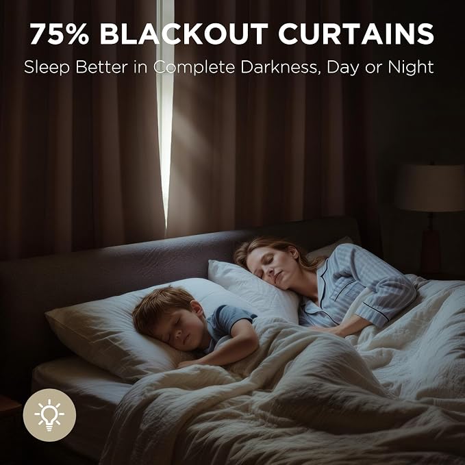 Joydeco Velvet Blackout Curtains Black Out Curtain 96 Inch Drapes | for Bedroom Living Room, Heat and Light Blocking, Thermal Insulated Luxury Heavy Duty Curtain 2 Panels Rod Pocket