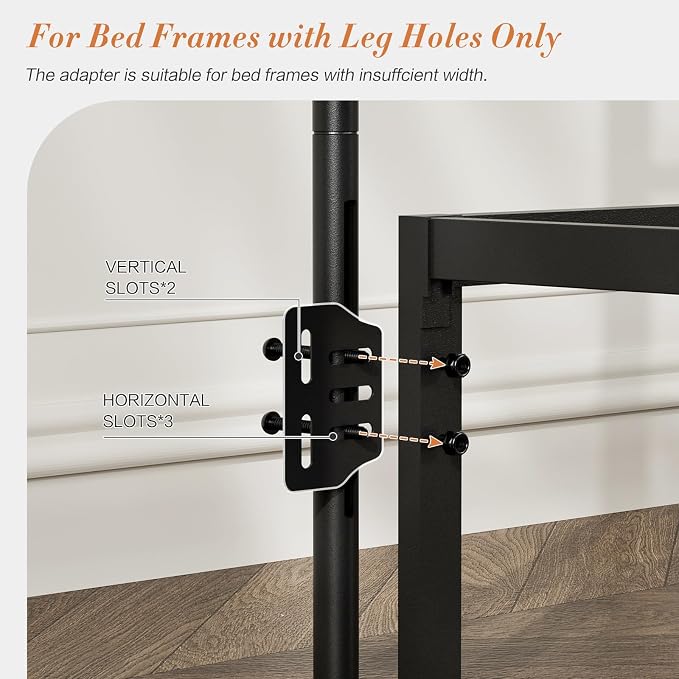 Victorian Metal King Size Headboard Only, Black | 34"-44.6" Adjustable Height, Steel King Head Board with Bed Frame Brackets Adapter, Easy Assembly, Farmhouse Vintage Style