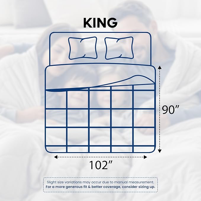 Utopia Bedding Duvet Insert, Comforter King Size 90 x 102 Inches, White | Cozy All Season Comforter for Kids and Teens, Unisex, Down Alternative Fill, Soft Microfiber Shell, Machine Washable.