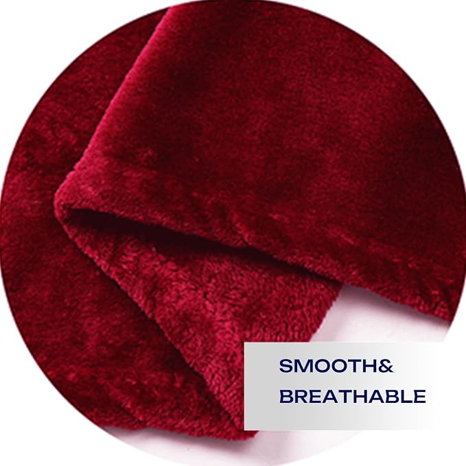 Red Fleece Plush Throw Blanket 90"x90"for Couch Sofa Fuzzy Cozy Flannel | Super Soft Lightweight Microfiber Blanket for Bed Chair bedroom Home Decor All Season,Birthday Gifts for Women Mom Adult