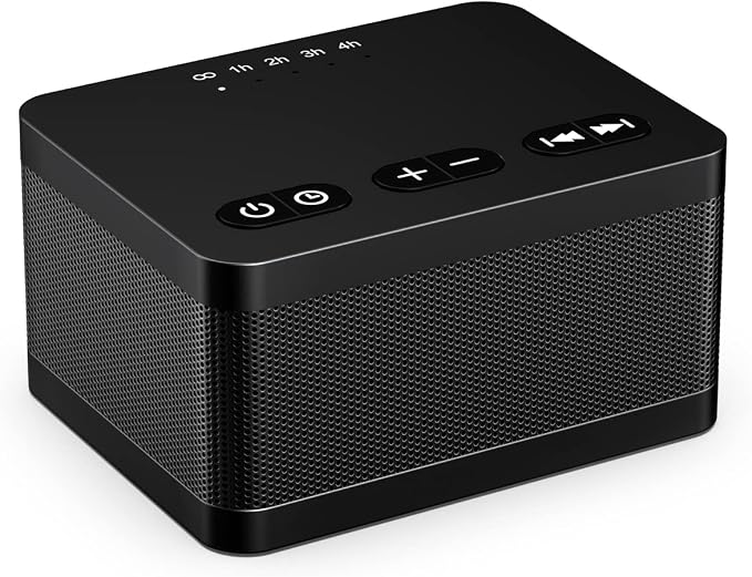 Sound Machine White Noise Machine with 30 Natural Soothing Sounds 32 Levels Volume 5 Timers Memory Function Effectively Blocks Noise Ideal Sleep Machine Brown Noise for Baby Kids Adults Home (Black)