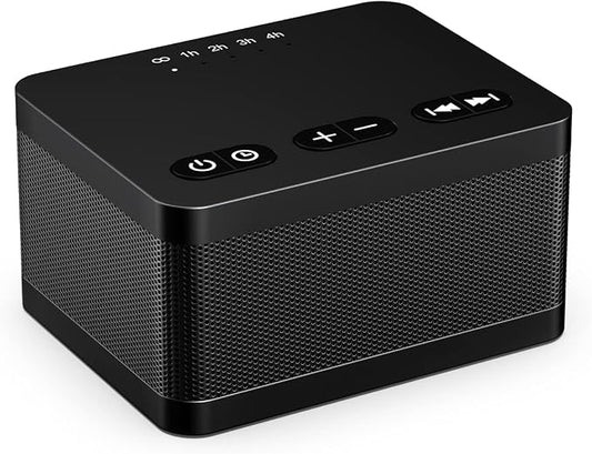 Sound Machine White Noise Machine with 30 Natural Soothing Sounds 32 Levels Volume 5 Timers Memory Function Effectively Blocks Noise Ideal Sleep Machine Brown Noise for Baby Kids Adults Home (Black)
