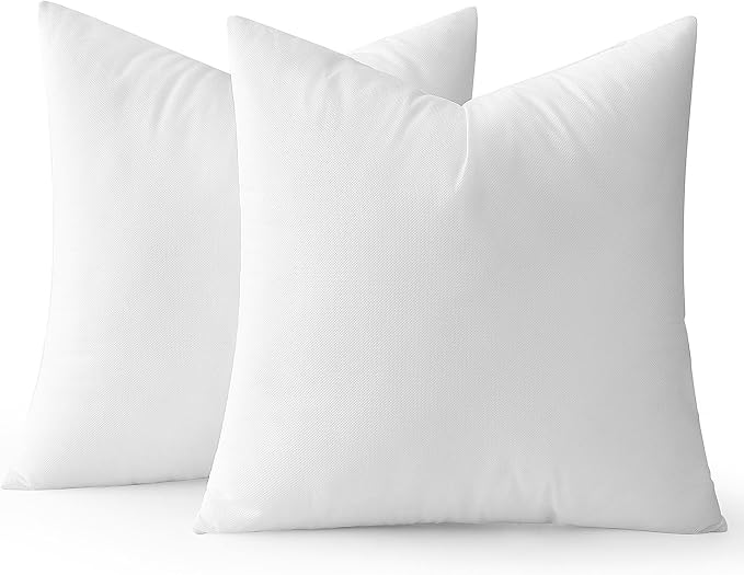 MIULEE 26x26 Pillow Inserts Set of 2, Square Decorative Throw Pillows | Premium Fluffy Lumbar Pillow, Forms Stuffer for Living Room Sofa Couch Bed