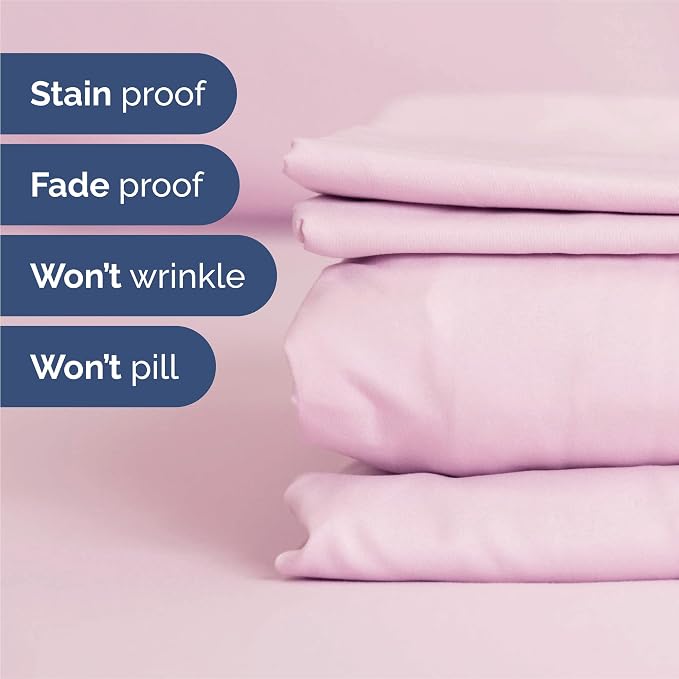 King 6 Piece Bed Sheet Set - Soft, Breathable & Cooling Sheets - Light Pink | Ultra Soft Hotel Luxury Bedding Set w/ 8-16 Inch Deep Pockets - 1 Flat & 1 Fitted Sheet & 4 Pillowcases - Wrinkle & Fade Free