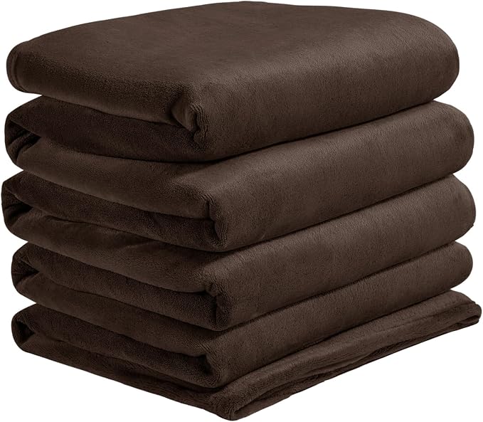 BEDELITE Fleece Blanket Soft Plush Oversized Bed Blanket Brown 120"x120" | Ultra Soft Plush Fleece, Lightweight Warmth, All Season Comfort, Fade Resistant, Machine Washable, Perfect for Sharing