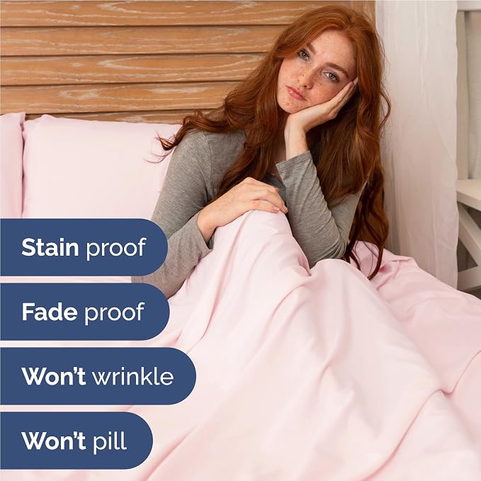 Full Size 4 Piece Sheet Set - Breathable & Cooling Sheets - Lavender Pink | Hotel Luxury Bed Sheets for Women & Men, Deep Pockets, Easy-Fit, Extra Soft and Wrinkle Free Sheets, Oeko-Tex Bed Sheet Set