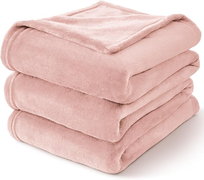 BEDELITE Fleece Blanket Soft Plush Throw for Couch Pink Morn 50"x60" | Ultra Soft Fleece, Plush Microfiber, Lightweight Warmth, All Season Comfort, Fade Resistant, Machine Washable, Couch Sofa Bed