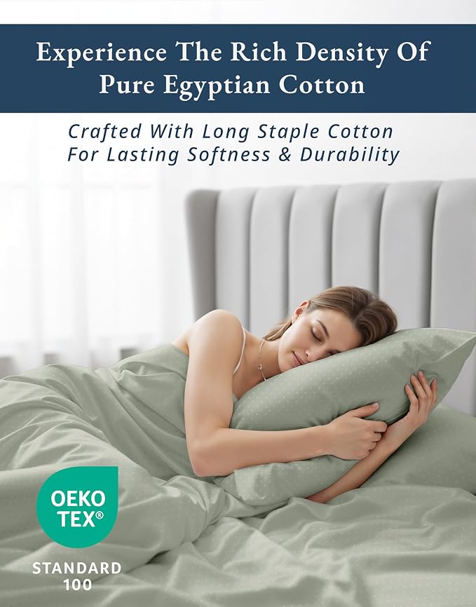 LANE LINEN Full Size Bed Sheets Cotton Egyptian Cotton Sateen - Mineral | Black Sheets Full - 4-Piece Set, For Guests And Everyday Use, For A Silky Hotel-Style Bed, Fade-Resistant & Durable