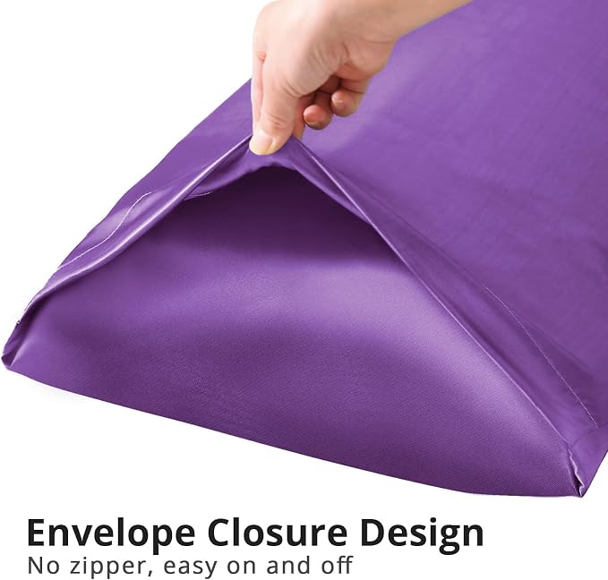 Body Pillow with Satin Pillowcase, Body Pillow for Adults | 20"x54", Removable Cover, OEKO-TEX Certified Down Alternative Filling,Washing Machine