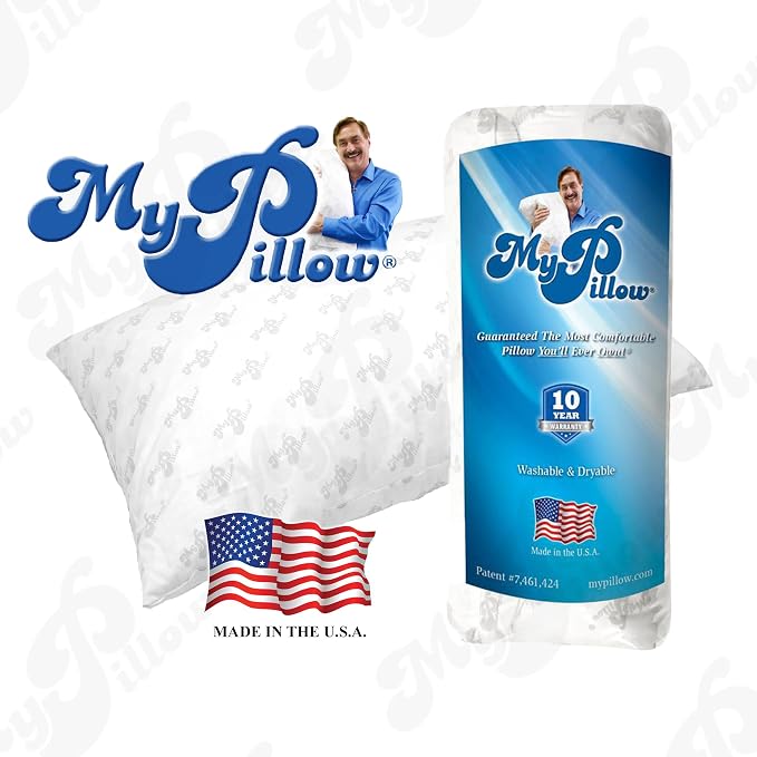 MyPillow Bedding Bed Pillows for Sleeping King Size, Set of 2, for Back, Stomach or Side Sleepers Classic Pillow [King, Combo]