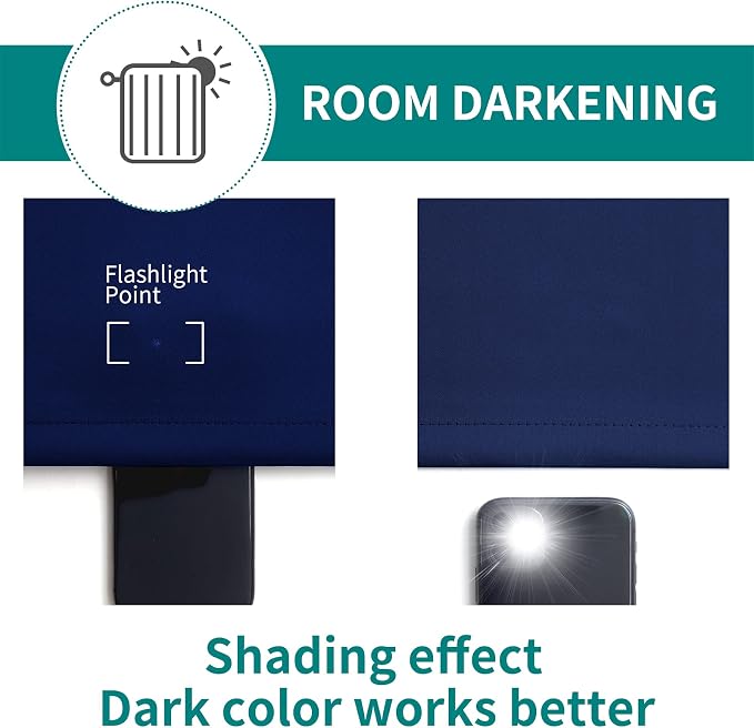 BGment Blackout Curtains for Bedroom - Grommet Thermal Insulated Room Darkening Curtains for Living Room, Set of 2 Panels, Each 55 x 96 Inch, Navy Blue | Grommet Top, Black Out, Extra Long, Room Darkening, Sunblock, Thermal Insulated, Window Drapes for...
