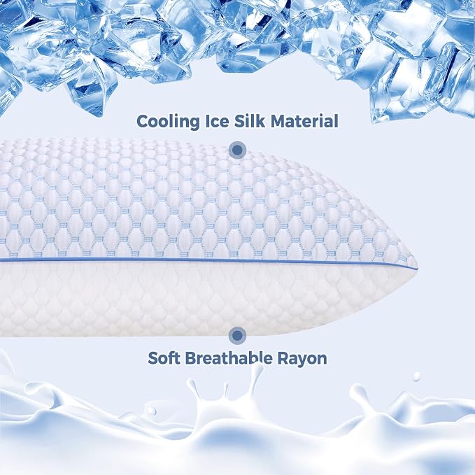 OSBED Shredded Memory Foam Body Pillow | Full body support, supportive, odorless, cooling pillow, adjustable, washable, CertiPUR-US hypoallergenic long adult pillow