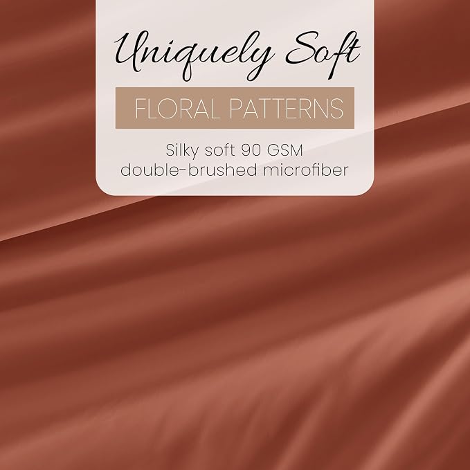 Linen Market Twin XL Bed Sheets - Cooling & Soft - Deep Pocket Fits 16" Thick Beds - 4 Piece Set (Clay)
