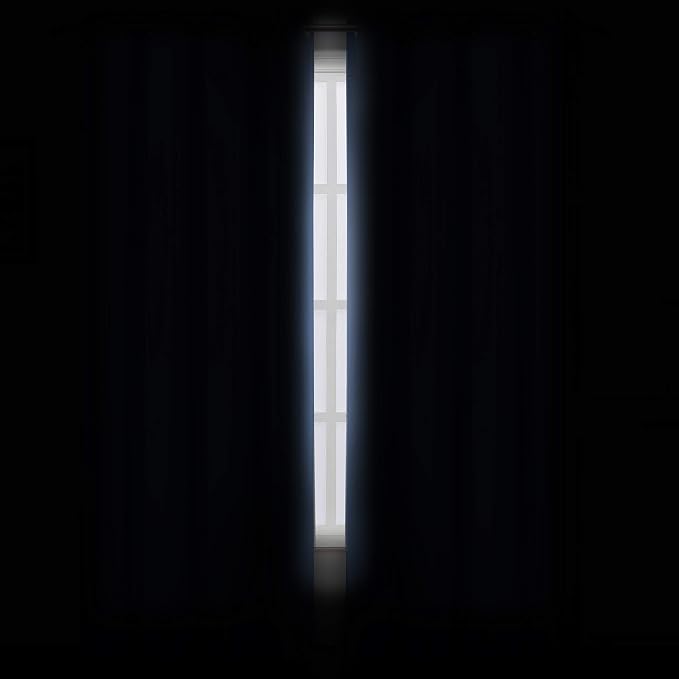 Sky Blue Blackout Curtains 66 x 63 Inch Length/Set of 2 Curtain Panels/Thermal Insulated Room Darkening Blackout Curtains for Bedroom