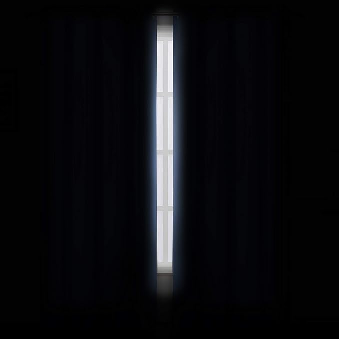 Blackout Curtains 66 x 84 inch/Sky Blue Curtains Set of 2 Panels/Thermal Insulated Room Darkening Bedroom Curtains