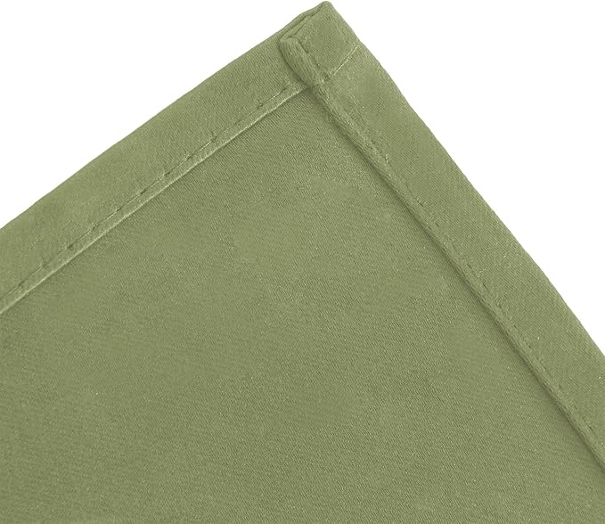 Blackout Curtains 42 x 63 inch/Sage Green Curtains Set of 2 Panels/Thermal Insulated Room Darkening Bedroom Curtains