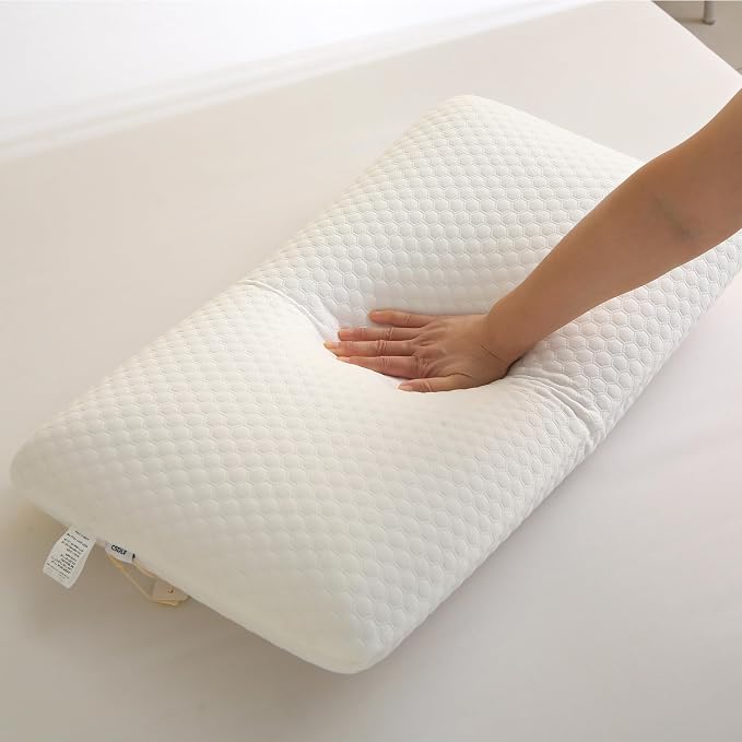 CSDLF Memory Foam Bed Pillows, Pillow for Side and Back Sleeper, Pillow for Neck Pain Relief, Washable Removable Cover, Soft, White (Standard)