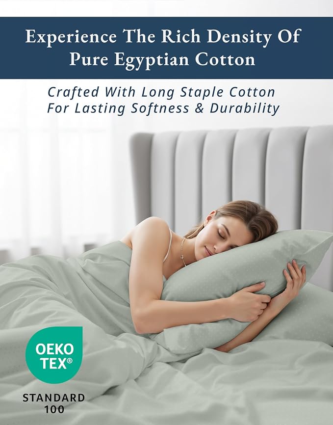 LANE LINEN Extra Deep Pocket Queen Sheets 18-24 Inches Sateen - Silver | Sheets Queen Size Bed Set Cotton - 4-Piece Set, For A Luxurious Night's Sleep, For Guests And Everyday Use, Elegant
