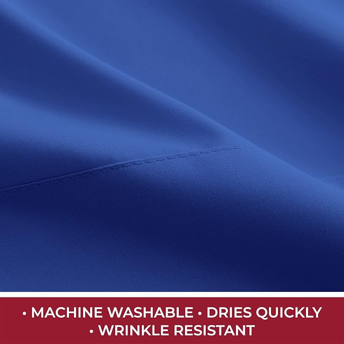 Mellanni Iconic 4-Piece, Ultra Soft Sheet Set (RV/Short Queen, Royal Blue) | 10M+ Sleepers. Lab-tested: Sleeps Cool, Stays Bright, Strong, Smooth. Good Housekeeping Best Bedding, 7 yrs running.