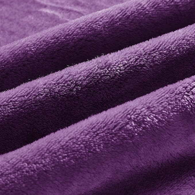 BEDELITE Fleece Blanket Soft Plush Throw for Couch Purple 50"x70" | Ultra Soft Fleece, Plush Microfiber, Lightweight Warmth, All Season Comfort, Fade Resistant, Machine Washable, Couch Sofa Bed
