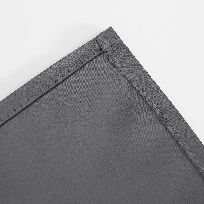 Blackout Curtains 52 x 120 Inch Long Frost Grey Curtains Set of 2 Panels Room Darkening Curtains for Bedroom and Living Room
