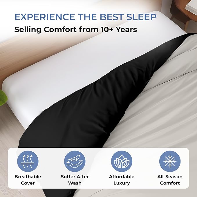 120"x120" 1 Pc Super King Plus/Super Oversize King Duvet Cover Only 100% Egyptian Cotton - 600 TC, Zipper Closure & Corner Ties - Fits Only Extra Large Inserts - Night's Shadow