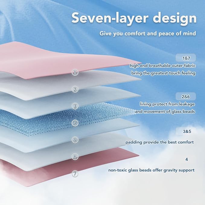 Weighted Blanket (20lbs 80"x87" King Size) Soft Cooling Heavy Blanket Sleeping, Apply to 190-210 lbs Body, Thick Breathable Blanket with Glass Bead, Easy Care