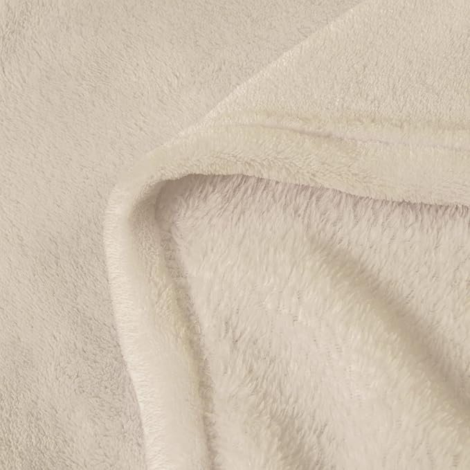BEDELITE Fleece Blanket Soft Plush King Size Bed Blanket Beige 108"x90" | Ultra Soft Fleece, Plush Microfiber, Lightweight Warmth, All Season Comfort, Fade Resistant, Machine Washable