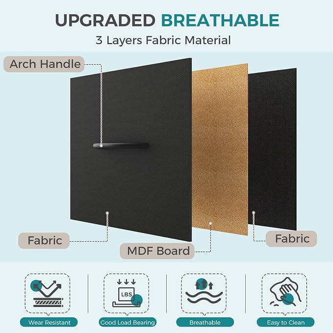 OLIXIS 5 Drawer Black Dresser for Bedroom, Closet Chest Organizer Furniture | TV Stand for Living Room Hallway, Wide Fabric Storage Tower with Wooden Top and Metal Frame