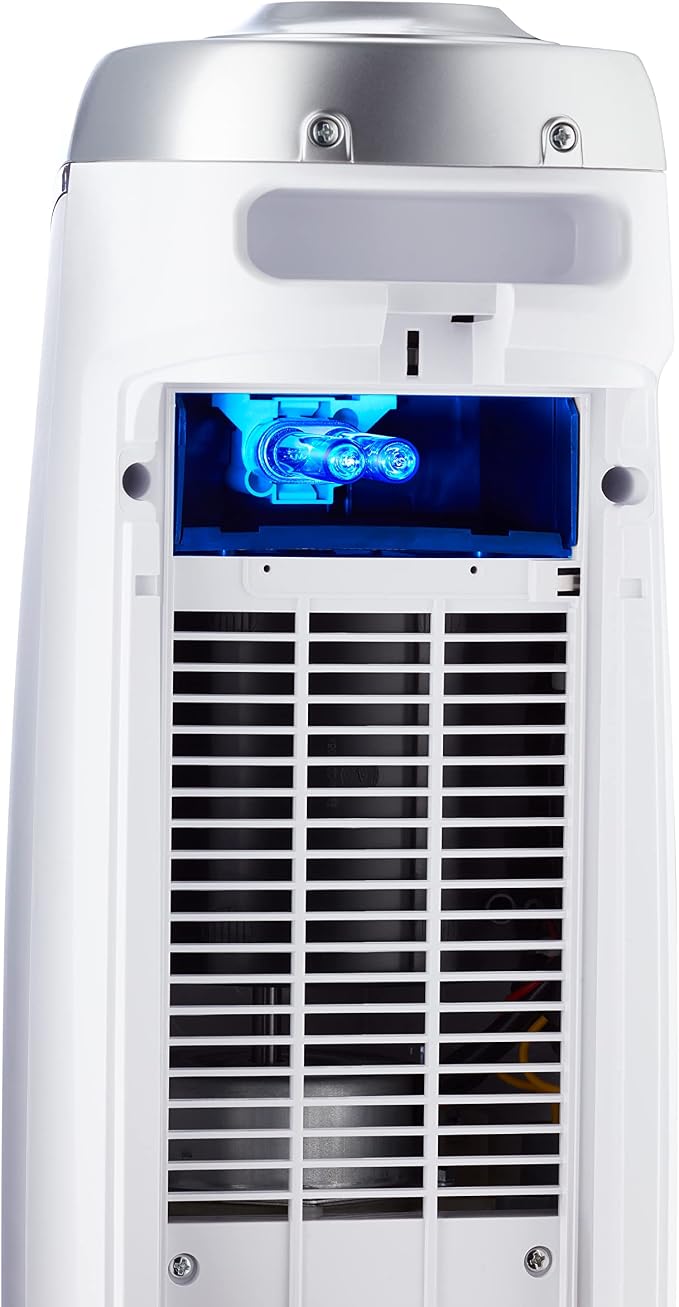 GermGuardian HEPA Air Purifier - Large Room Air Purifier for Bedroom, Office, Dorm, and Home - Filters Pet Dander, Dust, Pollen, Smoke, Scents - AC4825W2PK - 22" Tower - White - 2-Pack