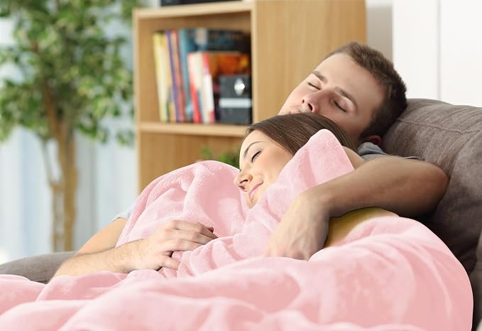 Utopia Bedding Ultra Soft Fleece Bed Blanket Twin Size Pink (60x80 Inches) | Microfiber Plush Warm Lightweight Breathable Cozy Blanket Anti-Static, All Season Use, Gift for Women and Men