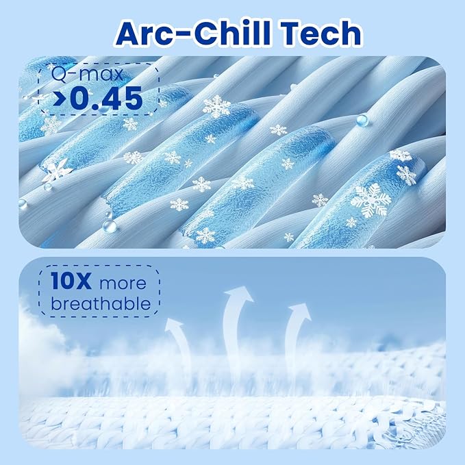 TOPCEE Cooling Blanket(60"x90"Twin Size)for Night Sweats Absorbs Heat to Keep Adults, Children Cool on Warm Nights, Q-Max 0.5 Cooling blankets for Hot Sleepers, Ultra-Cool Lightweight Blanket for Bed | Absorbs Heat Cold Summer Blanket for Night Sweats ...