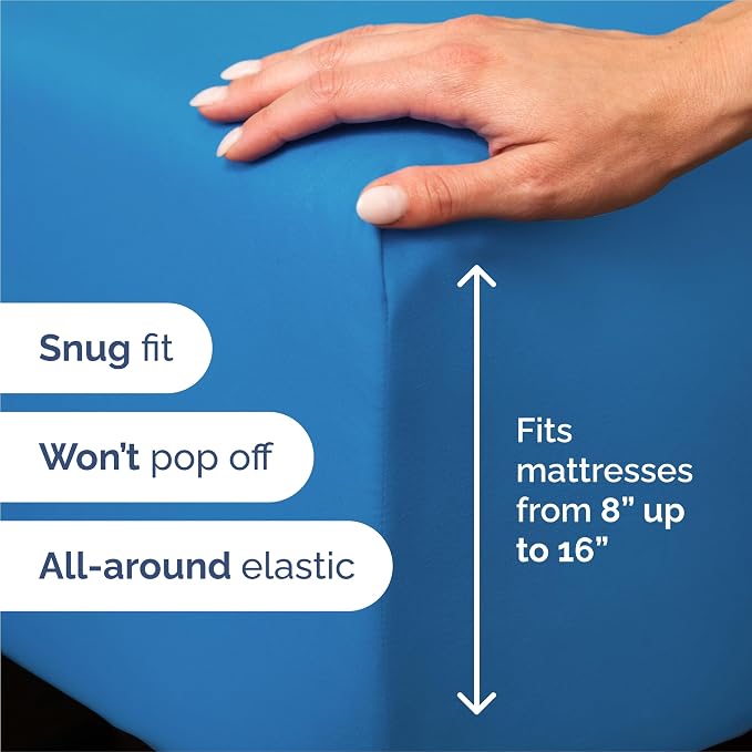 King 6 Piece Bed Sheet Set - Soft, Breathable & Cooling Sheets - Royal Blue | Ultra Soft Hotel Luxury Bedding Set w/ 8-16 Inch Deep Pockets - 1 Flat & 1 Fitted Sheet & 4 Pillowcases - Wrinkle & Fade Free